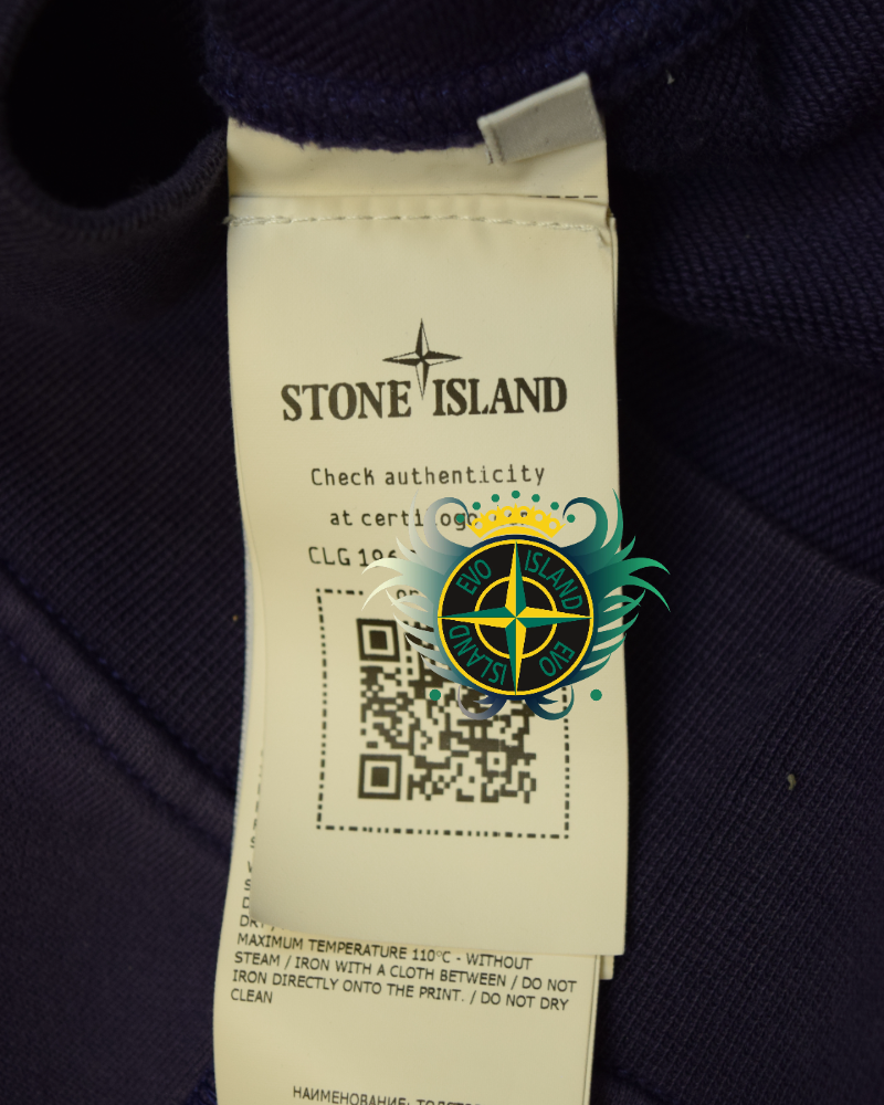 Stone Island Hoodie Purple detail view