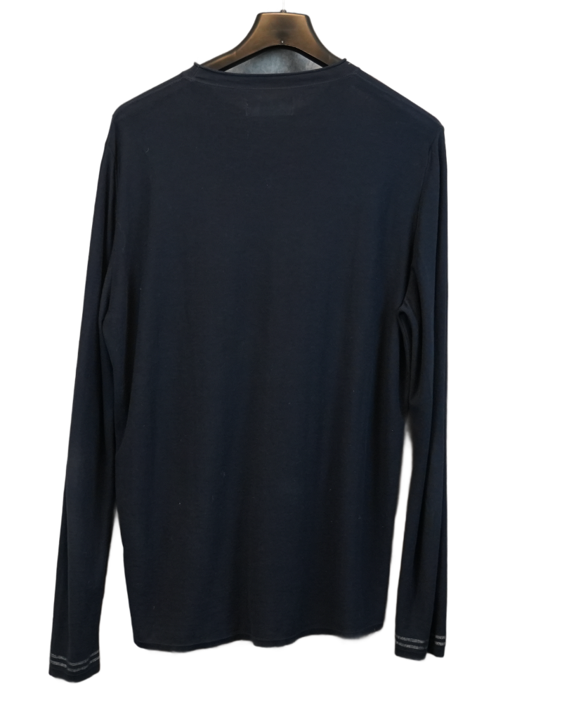 Stone Island Stellina Ultra Lightweight Knit Black back view