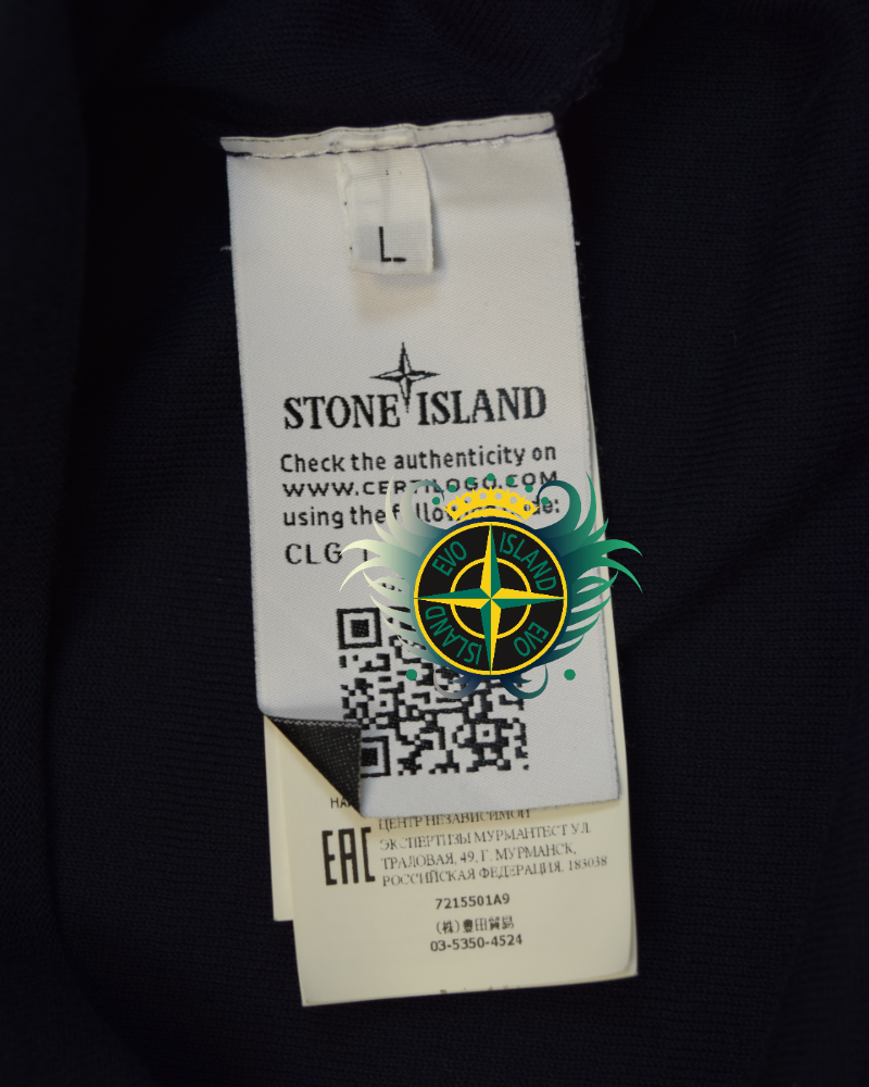 Stone Island Stellina Ultra Lightweight Knit Black detail view