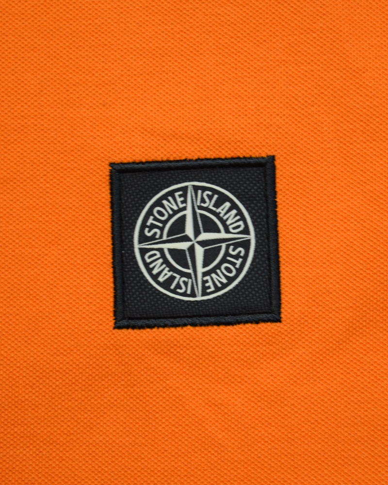 Stone Island Polo Shirt Orange detail view