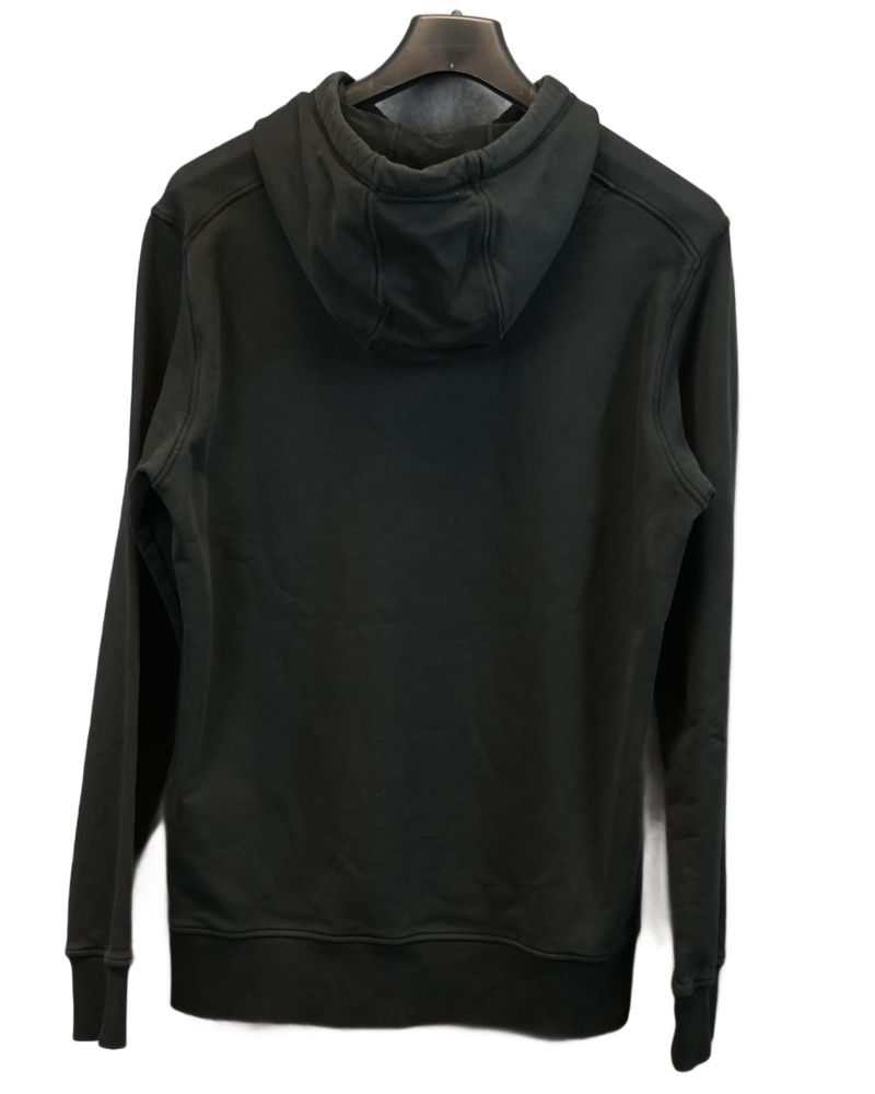 Stone Island Rubber Spellout Hoodie  Black back view