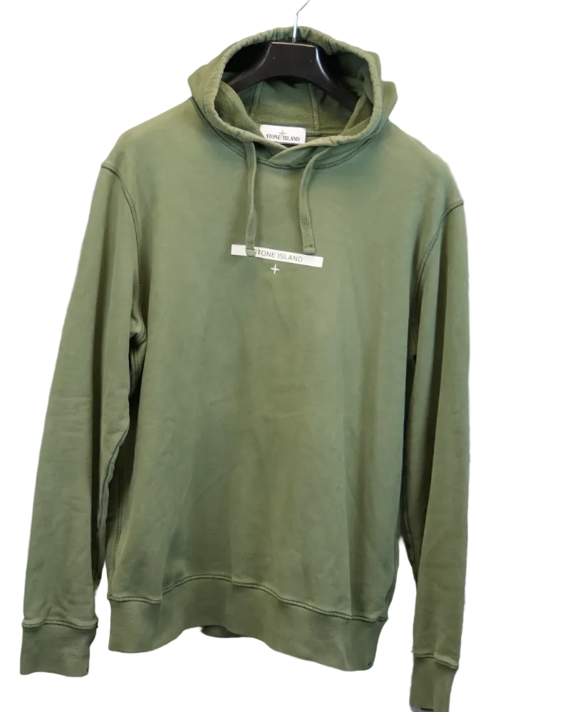 Stone Island Hoodie  Green front view