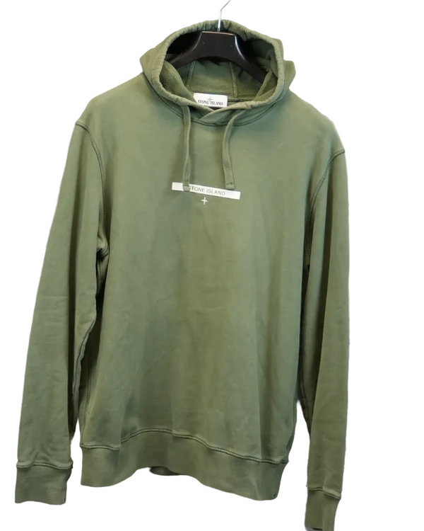 Stone Island Hoodie  Green front view