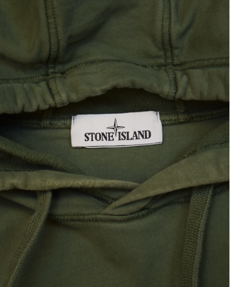 Stone Island Hoodie  Green detail view