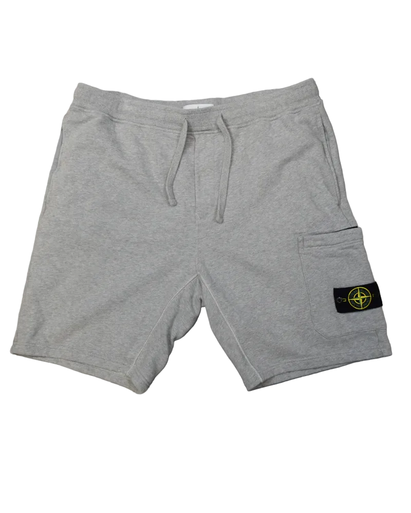 Stone Island Jogger Shorts Grey front view