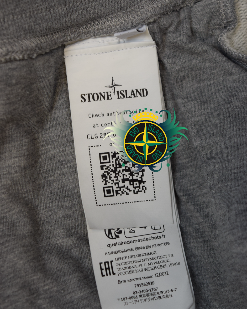 Stone Island Jogger Shorts Grey detail view