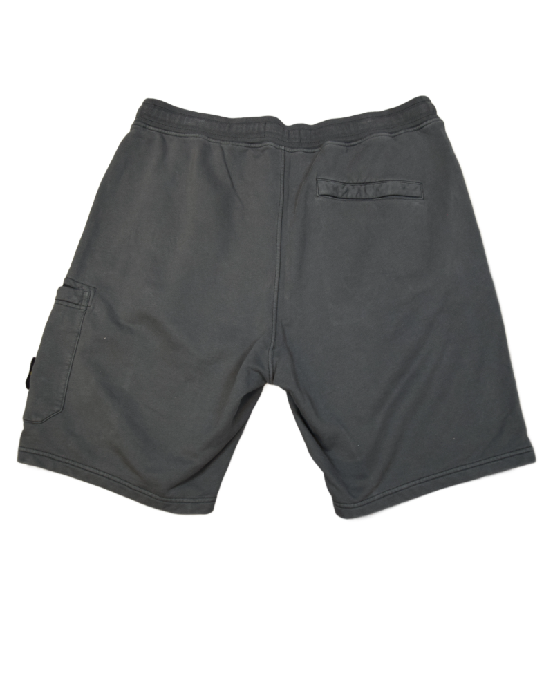 Stone Island Jogger Shorts Dark Grey back view