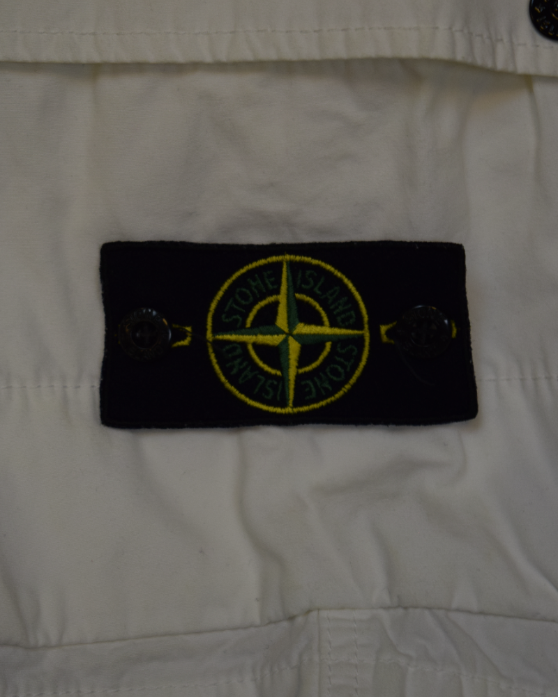 Stone Island Cargo Shorts White detail view