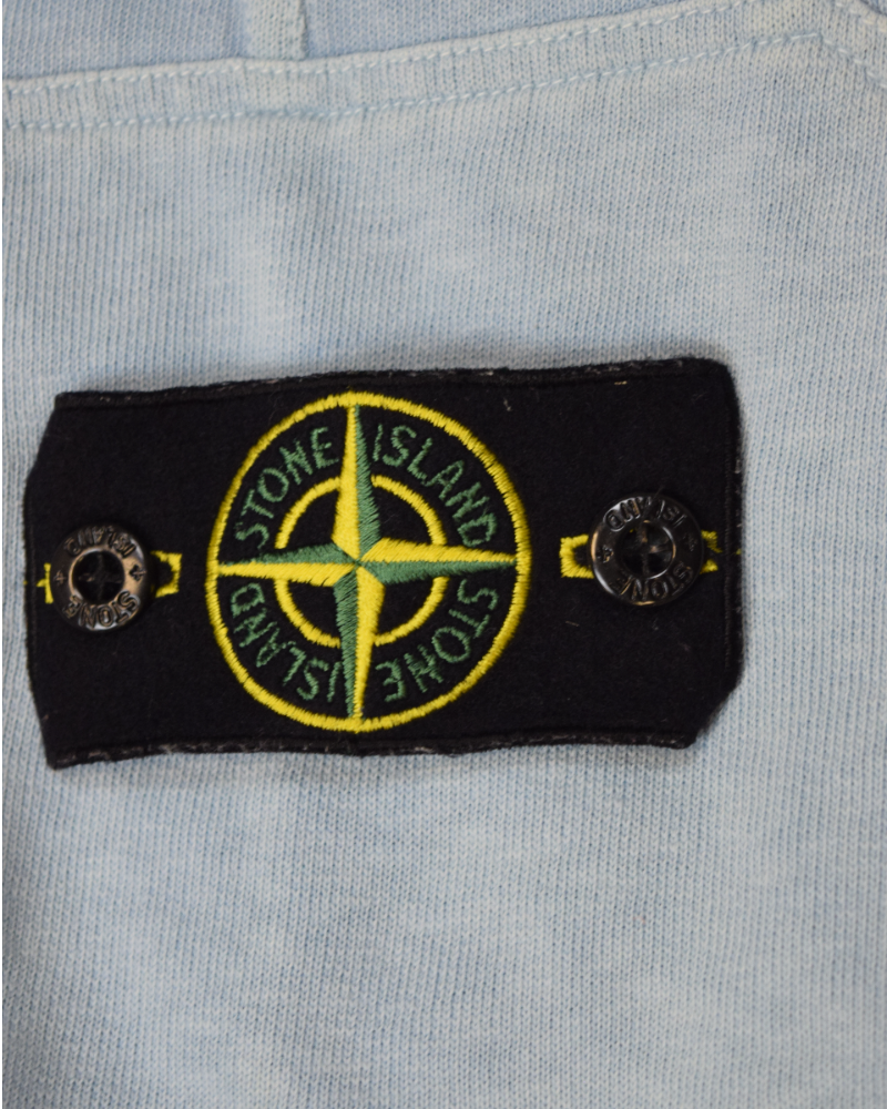 Stone Island Old Treatment Jogger Shorts Blue detail view