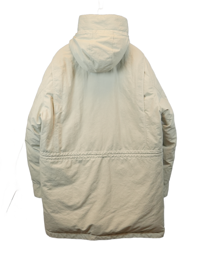 Stone Island Opaque Nylon Twill Down TC Off White back view