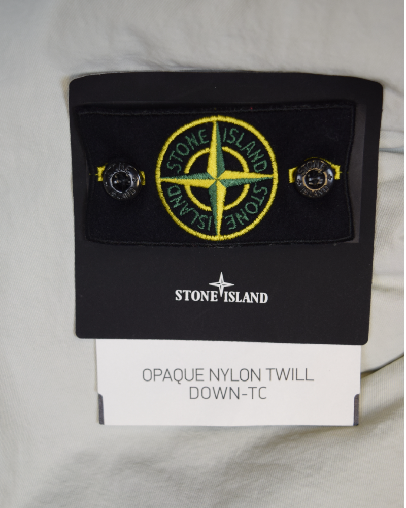 Stone Island Opaque Nylon Twill Down TC Off White detail view
