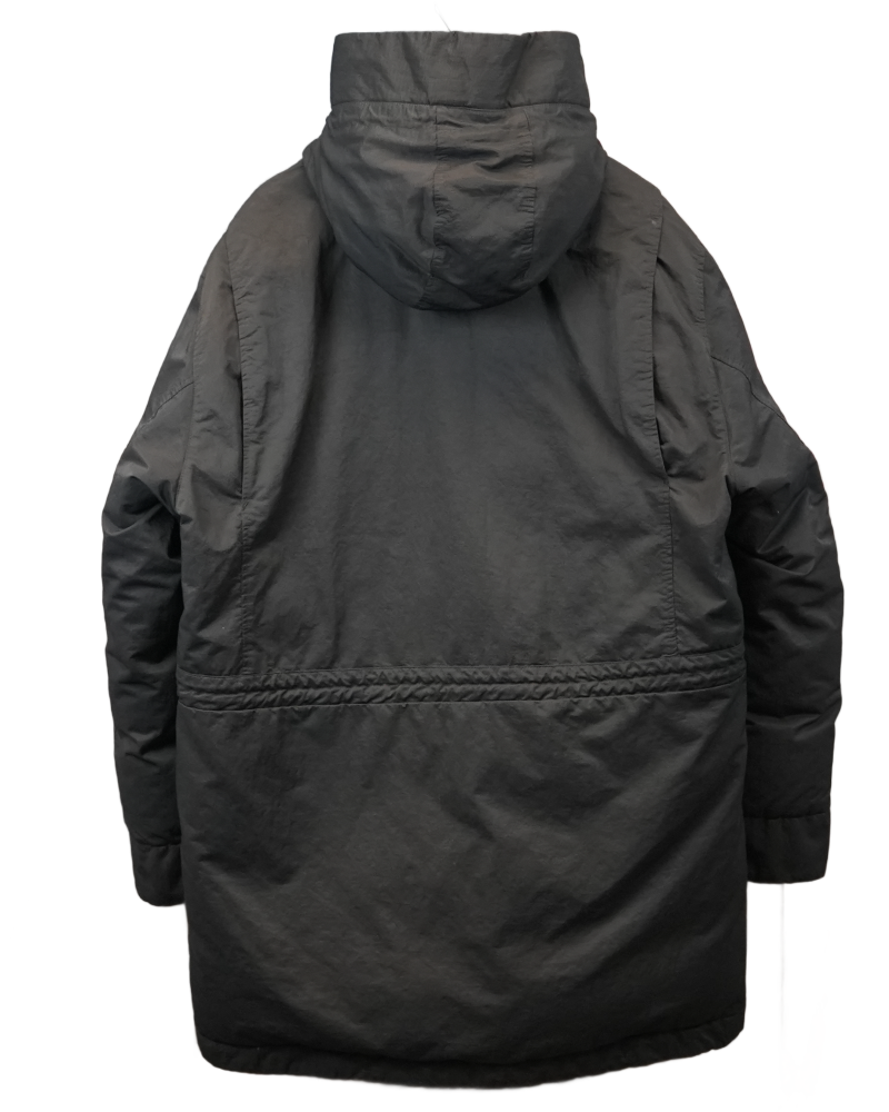 Stone Island Opaque Nylon Twill Down TC Black back view