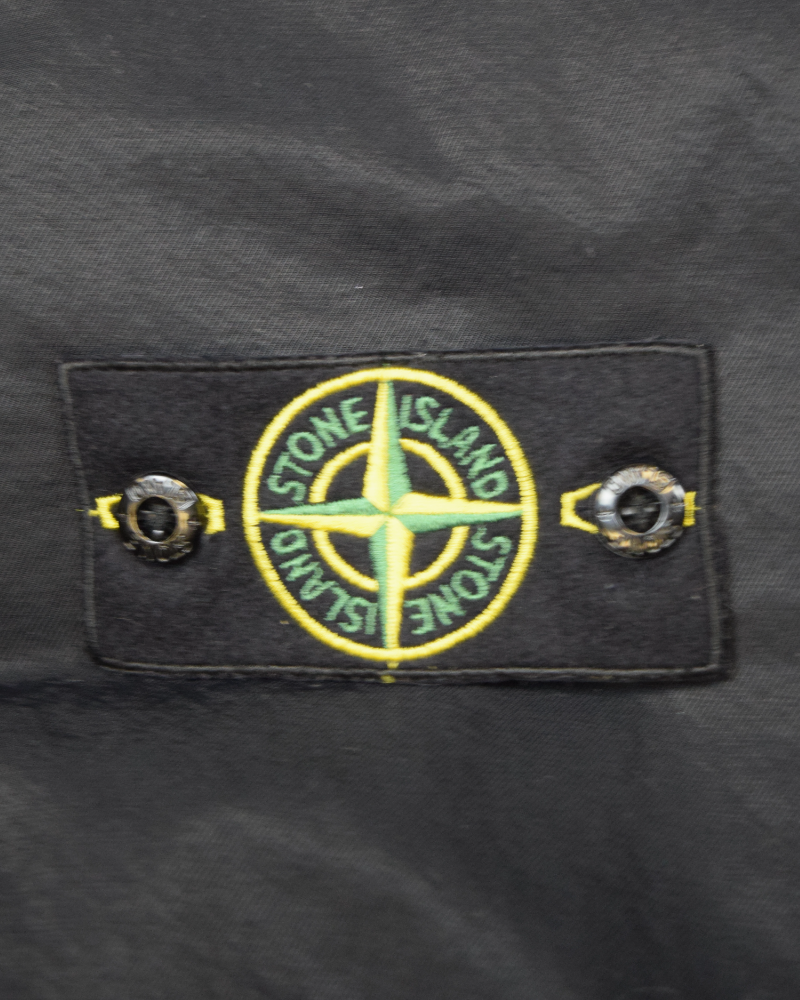 Stone Island Opaque Nylon Twill Down TC Black detail view
