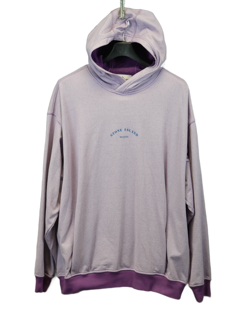 Stone Island Marina Hoodie Purple front view