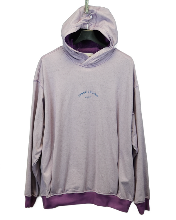 Stone Island Marina Hoodie Purple front view