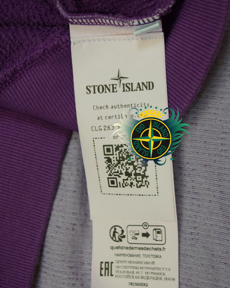 Stone Island Marina Hoodie Purple detail view