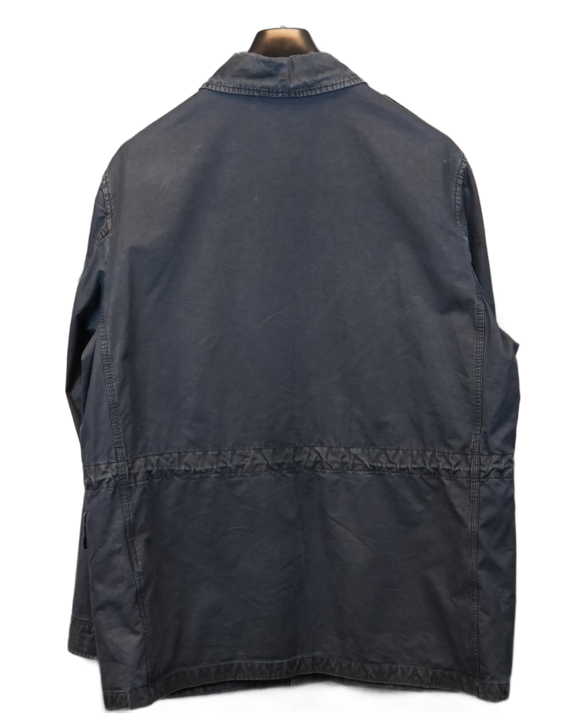 Stone Island RipStop Overshirt Denim Blue back view
