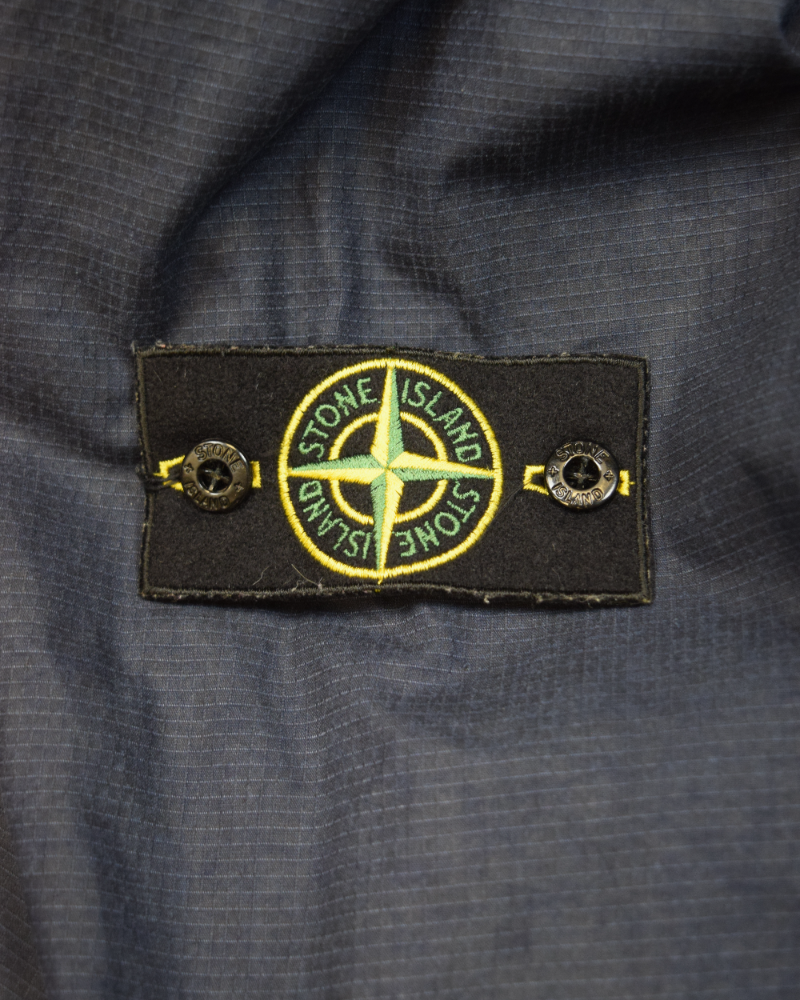 Stone Island RipStop Overshirt Denim Blue detail view