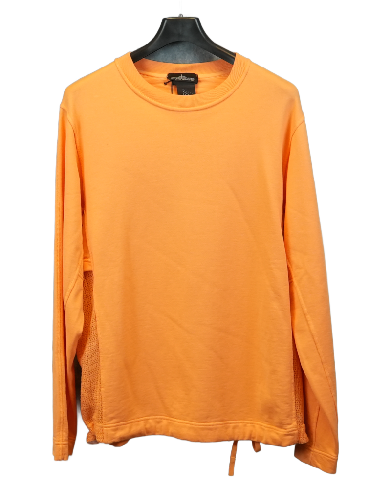 Stone Island Shadow Project Crewneck Orange front view