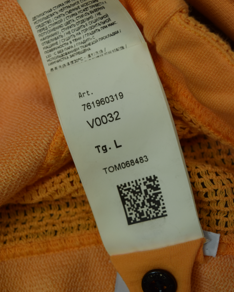 Stone Island Shadow Project Crewneck Orange detail view
