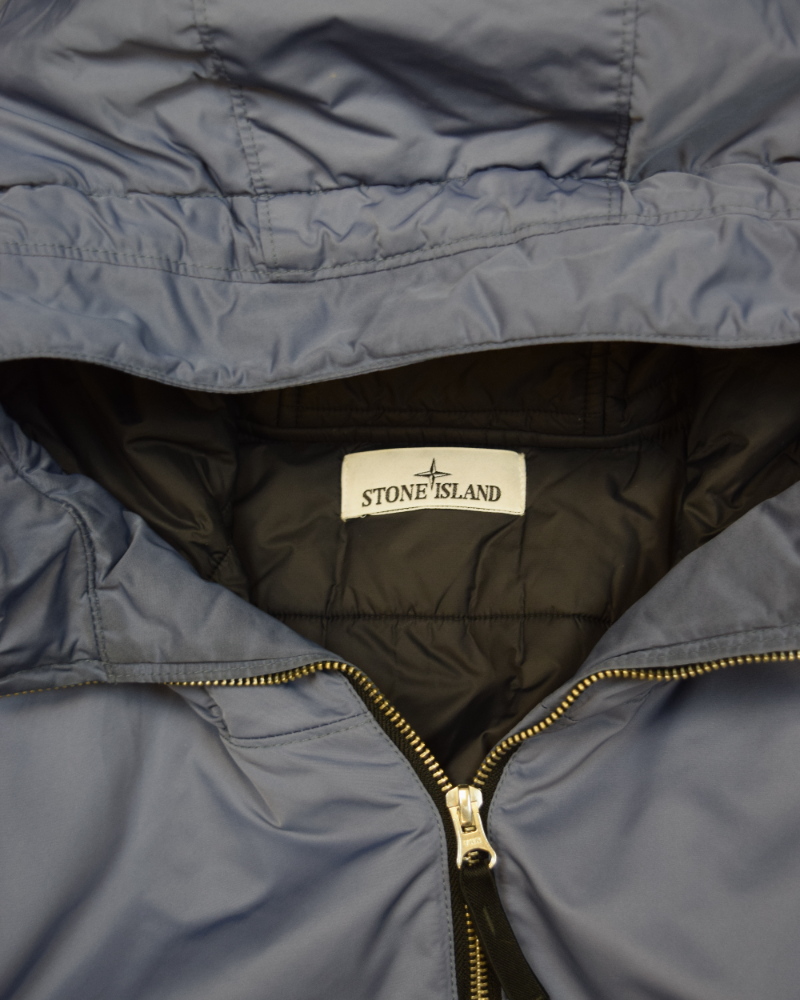 Stone Island Hyper Dense Nylon Twill With Primaloft Insulation Tech Blue detail view