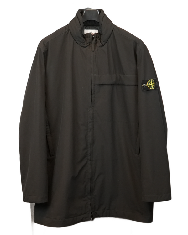 Stone Island Soft Shell_R E.Dye Technology With Prima Loft Insulation Tech Black front view
