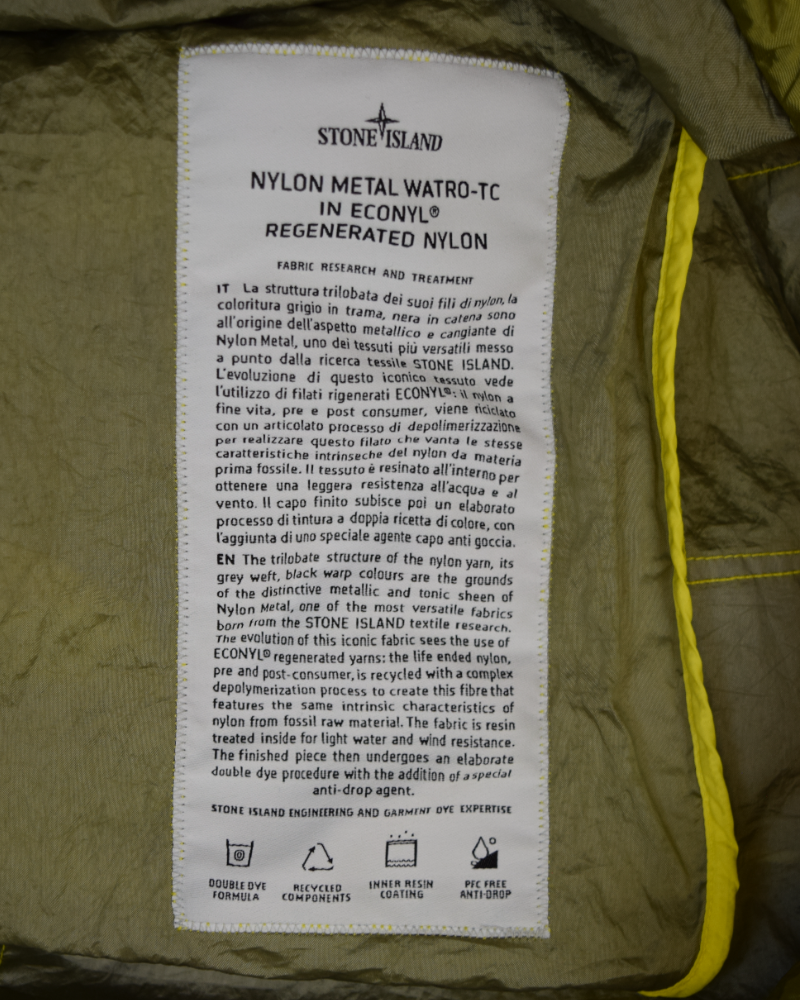 Stone Island Nylon Metal Watro- TC Smock Green detail view