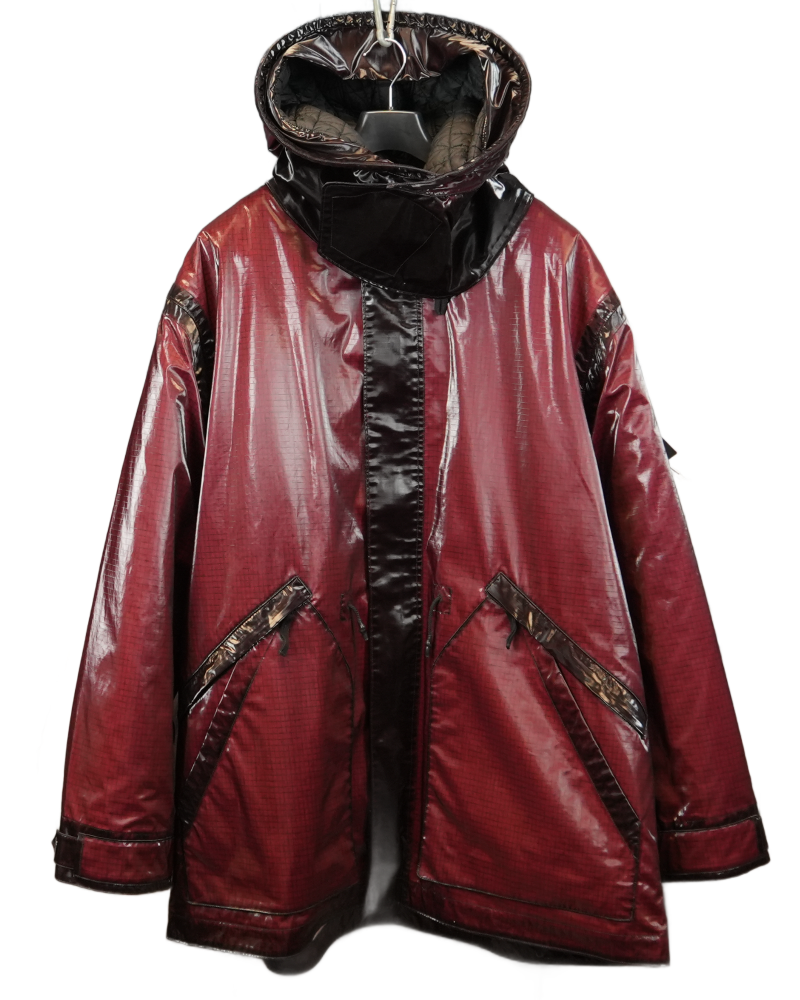 Stone Island Uneven Ripstop Prismatica  Red front view