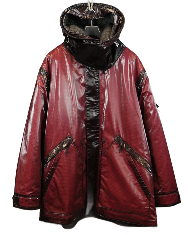 Stone Island Uneven Ripstop Prismatica  Red front view