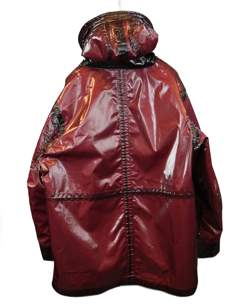 Stone Island Uneven Ripstop Prismatica  Red back view