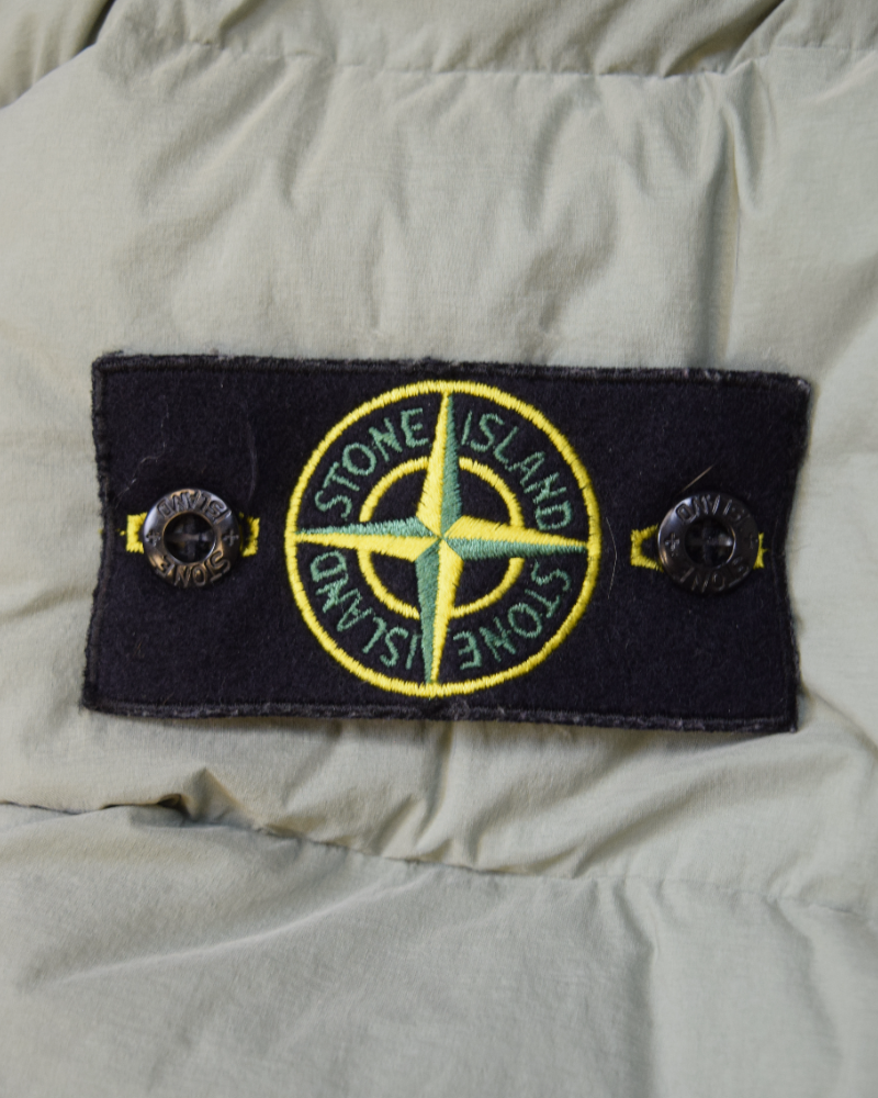 Stone Island Seamless Tunnel Nylon Down TC Jacket Sage detail view
