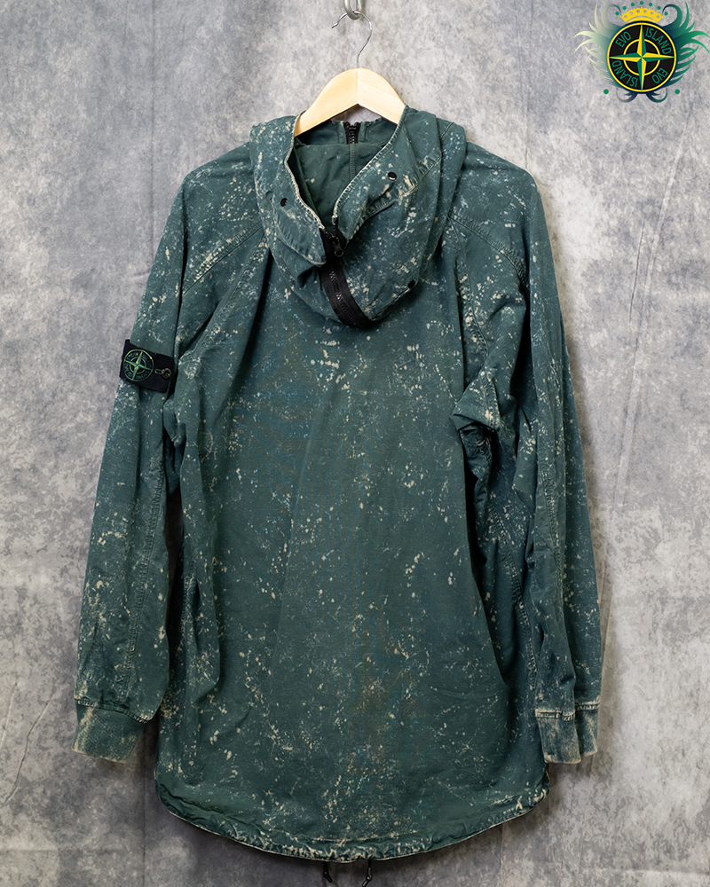 Stone Island Cotton Ripstop Off-dye OVD Smock Blue - L
