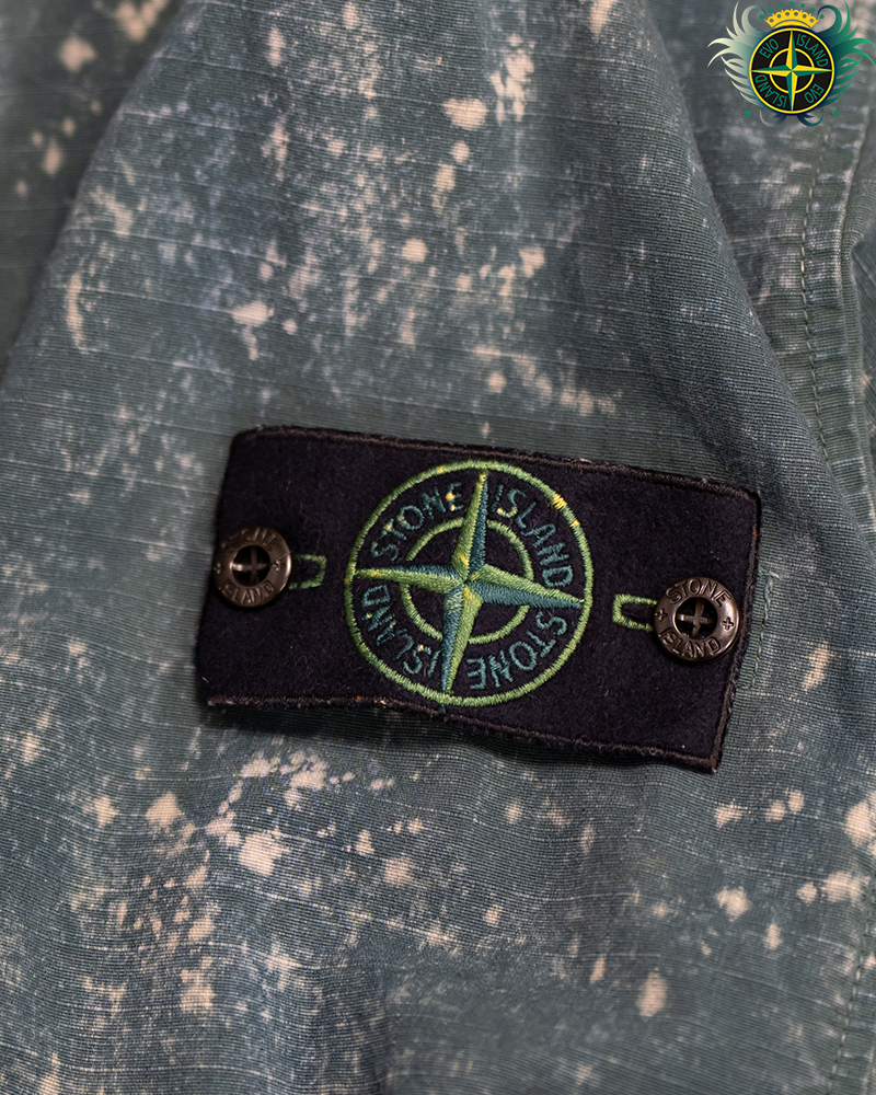Stone Island Cotton Ripstop Off-dye OVD Smock Blue - L
