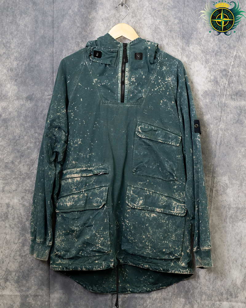Stone Island Cotton Ripstop Off-dye OVD Smock Blue - L