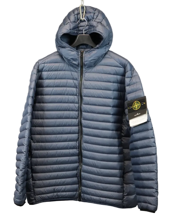 Stone Island Loom Woven Chambers R Nylon Down TC Blue front view