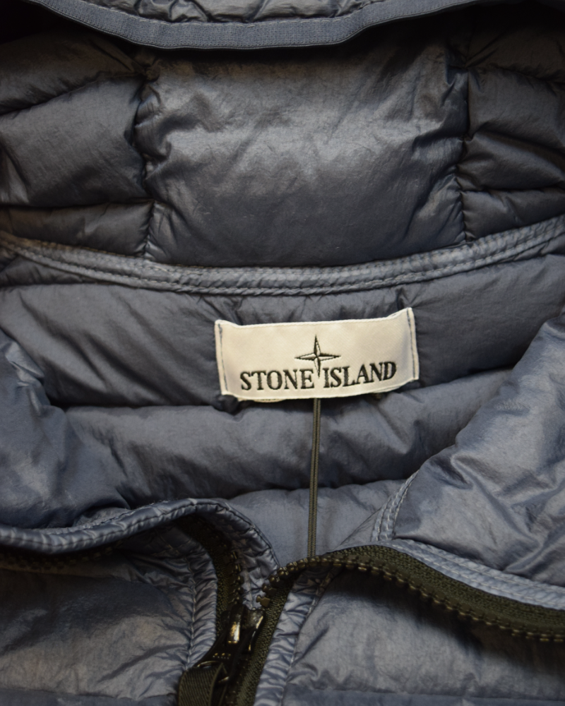Stone Island Loom Woven Chambers R Nylon Down TC Blue detail view