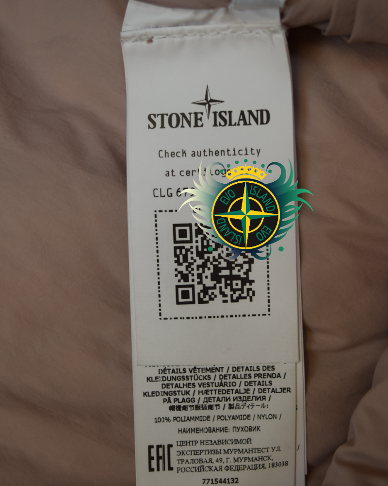 Stone Island Naslan Light Watro Down TC Pink detail view