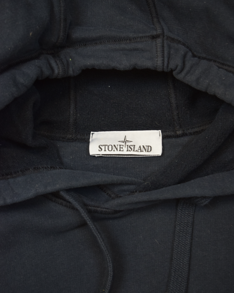 Stone Island Hoodie Navy detail view