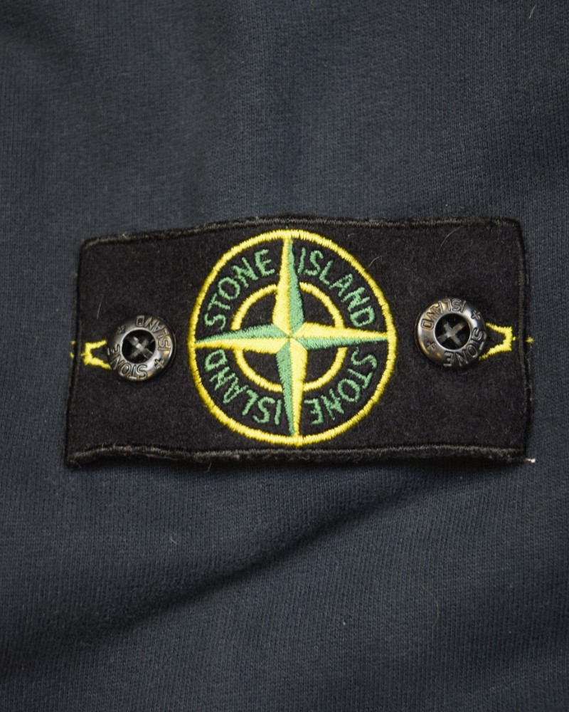 Stone Island Hoodie Navy detail view