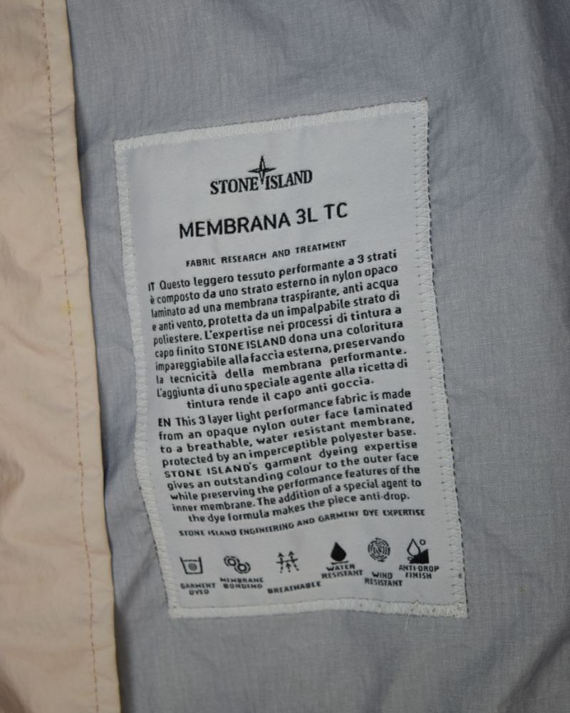 Stone Island Membrana 3L TC cream detail view