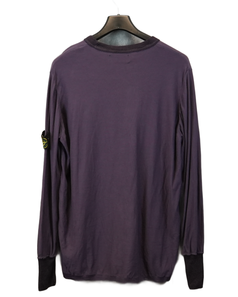 Stone Island Light Weight Crewneck Purple back view