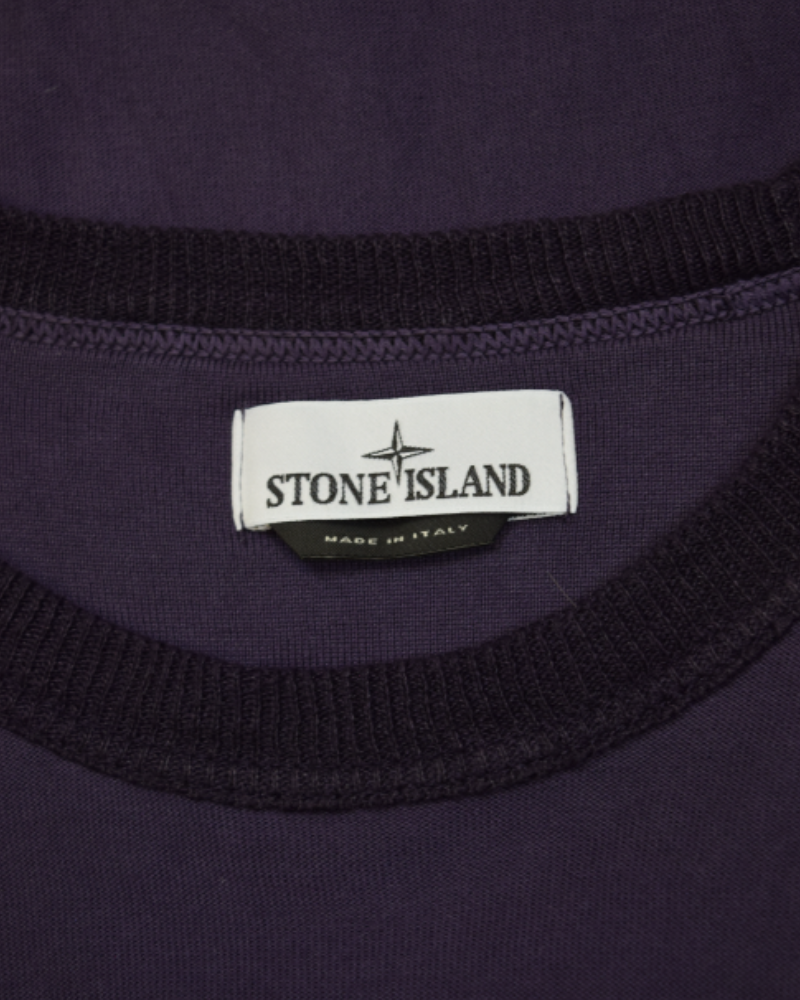 Stone Island Light Weight Crewneck Purple detail view