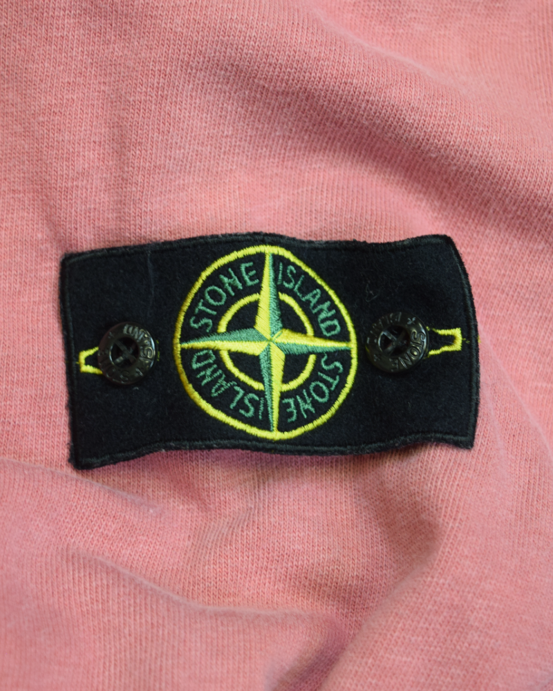 Stone Island Old Treatment Crewneck Pink detail view