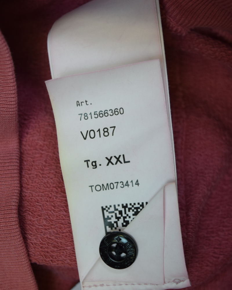 Stone Island Old Treatment Crewneck Pink detail view