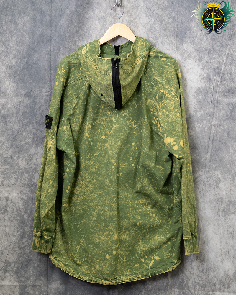 Stone Island Cotton Ripstop Off-dye OVD Smock Green - L