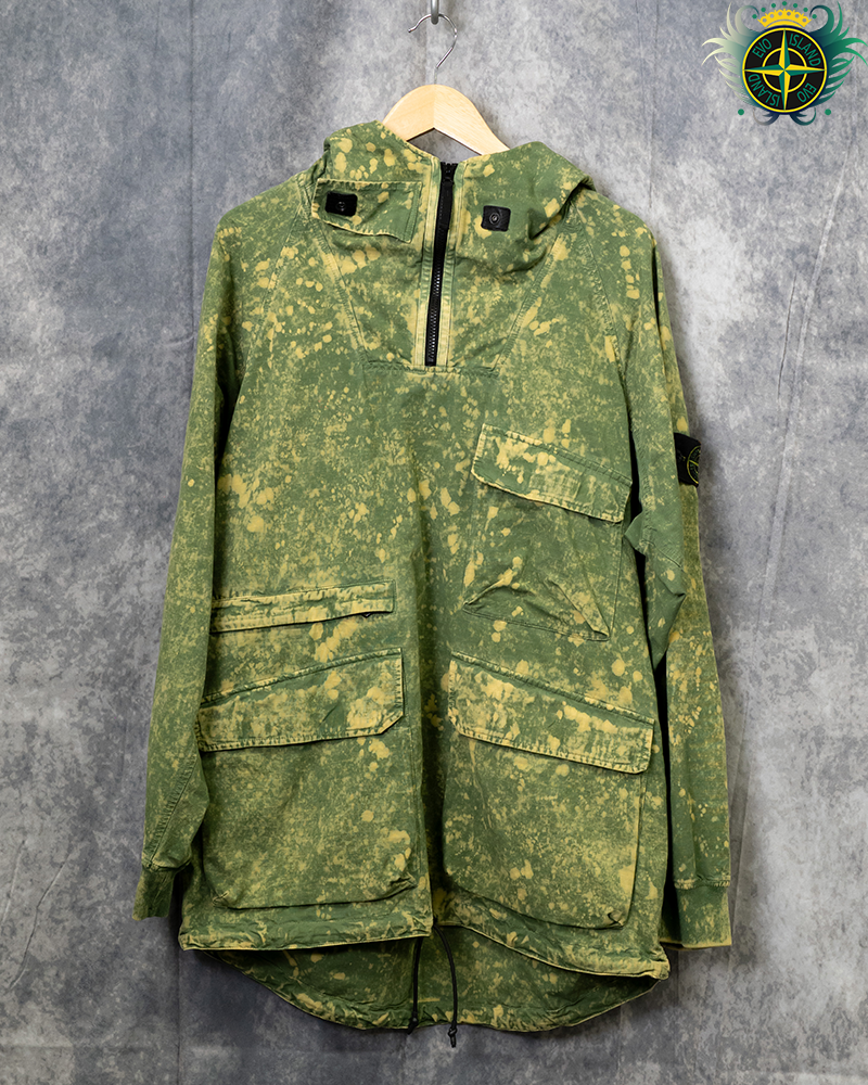 Stone Island Cotton Ripstop Off-dye OVD Smock Green - L
