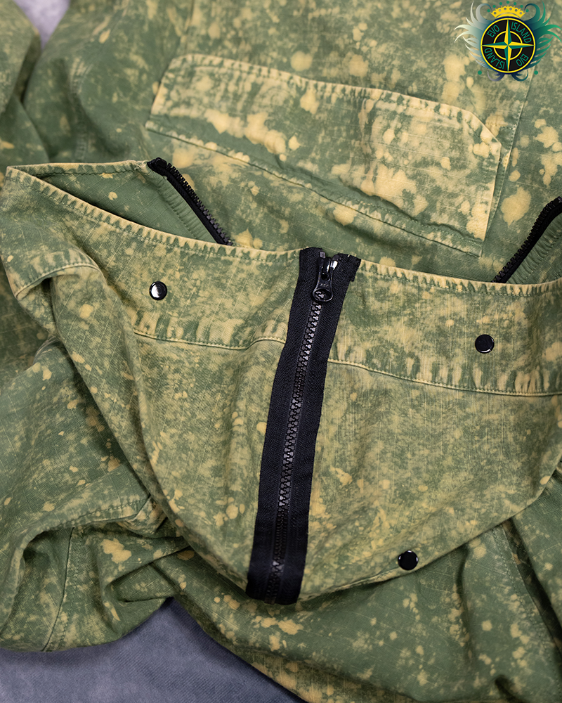 Stone Island Cotton Ripstop Off-dye OVD Smock Green - L
