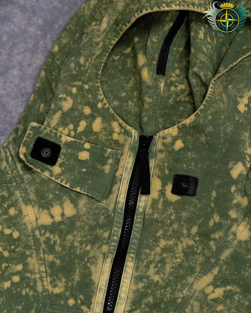 Stone Island Cotton Ripstop Off-dye OVD Smock Green - L