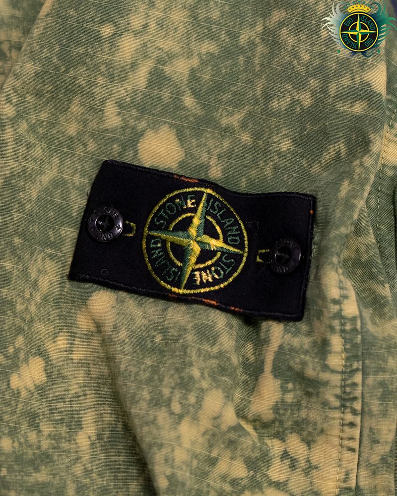 Stone Island Cotton Ripstop Off-dye OVD Smock Green - L