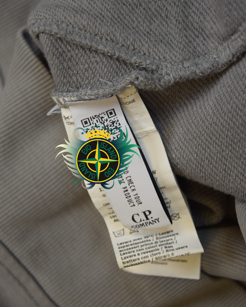 C.P. Company 1/4th Zip Sweatshirt Grey detail view